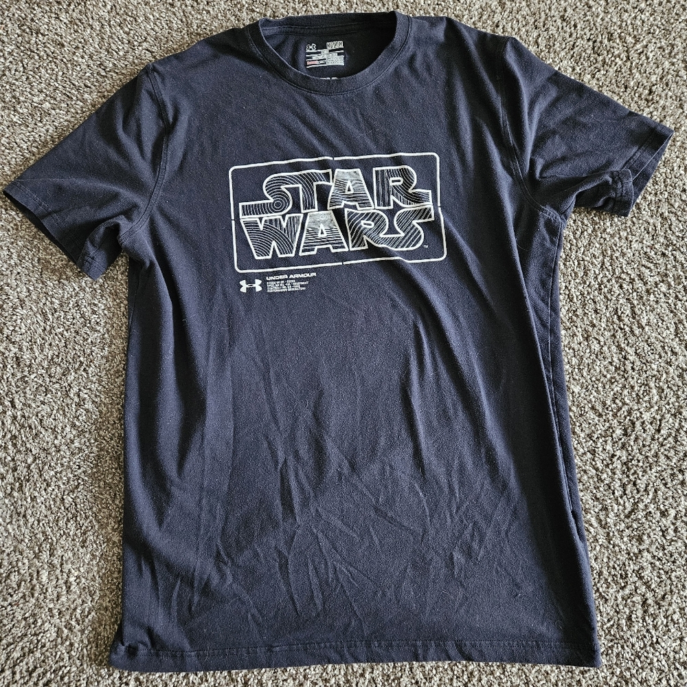 Under Armour Star Wars T-Shirt Men's Medium Loose Fit Crew Neck